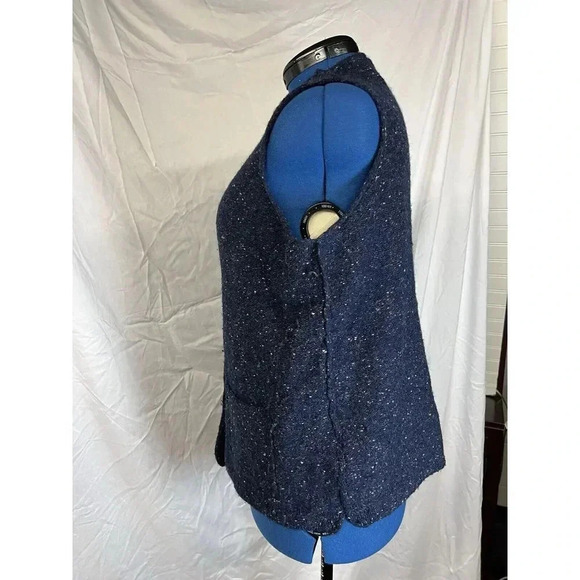 Vintage Woolrich Navy Wool vest Woman’s size Large - Picture 4 of 8